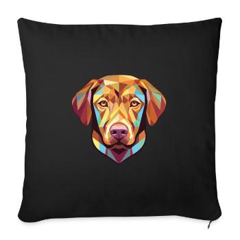 Chesapeake Bay Retriever Dog Breed Watercolor - Sofa pillowcase 17,3'' x 17,3'' (45 x 45 cm) - black - Front