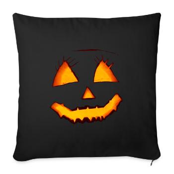 Pumpkin Halloween - Sofakissenbezug 45 x 45 cm - Schwarz - Vorne