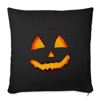 Pumpkin Halloween - Sofakissenbezug 45 x 45 cm - Schwarz - Vorne