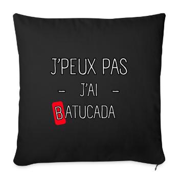 J'peux pas j'ai Batucada - Housse de coussin décorative 45 x 45 cm - noir - Devant