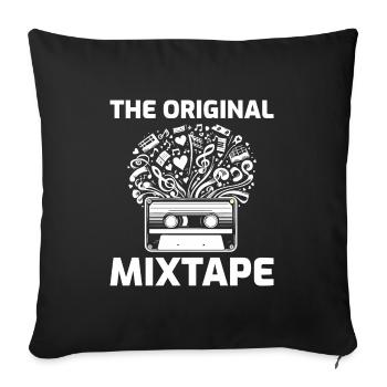 80er Jahre Mixtape Magic: Musikalische Explosion mit Kassette - Sofakissenbezug 45 x 45 cm - Schwarz - Vorne