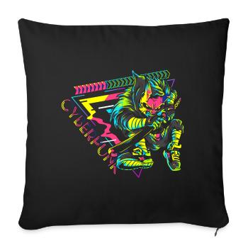 Future Retro Gamer Science-fiction - Housse de coussin décorative 45 x 45 cm - noir - Devant
