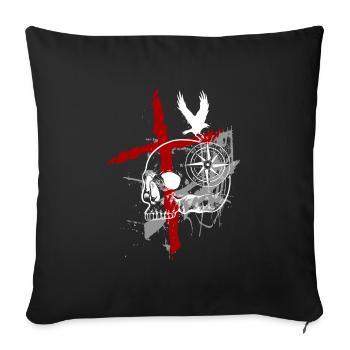 Style Tattoo-Style Cool Horror - Sofakissenbezug 45 x 45 cm - Schwarz - Vorne