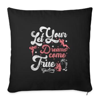 Elfe Enfant Garçons Fille - Housse de coussin décorative 45 x 45 cm - noir - Devant
