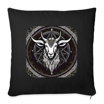 Gothic Goat - Sofa pillowcase 17,3'' x 17,3'' (45 x 45 cm) - black - Front