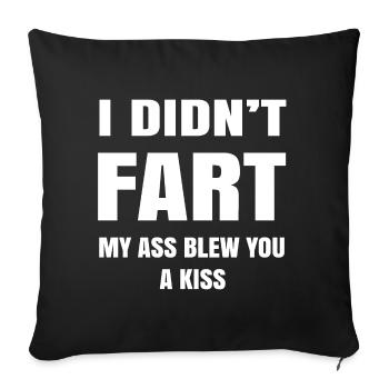 Bold Humor Insult Graphic Tee - Sofa pillowcase 17,3'' x 17,3'' (45 x 45 cm) - black - Front