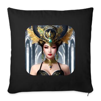 Gorgeous Fantasy Elf - Sofa pillowcase 17,3'' x 17,3'' (45 x 45 cm) - black - Front