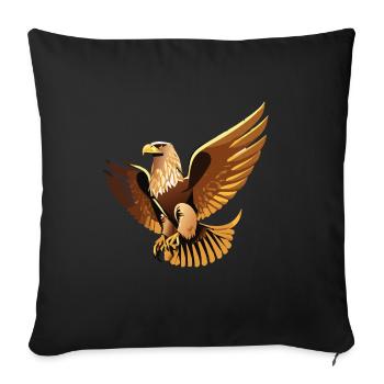 Aigle - Housse de coussin décorative 45 x 45 cm - noir - Devant