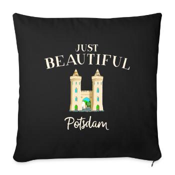 Potsdam, Nauener Tor, Allemagne Dessin - Housse de coussin décorative 45 x 45 cm - noir - Devant