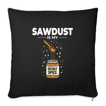 Lumberjack Woodworker Woodcutter Carpenter Funny - Sofa pillowcase 17,3'' x 17,3'' (45 x 45 cm) - black - Front