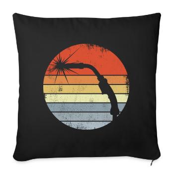 Vintage Welding Machine - Sofa pillowcase 17,3'' x 17,3'' (45 x 45 cm) - black - Front