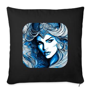 Mystic Fantasy Femme - Housse de coussin décorative 45 x 45 cm - noir - Devant