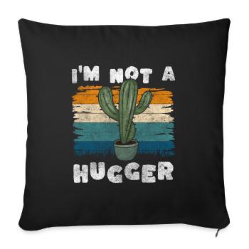 Plant, Desert, Water, Prick - Sofa pillowcase 17,3'' x 17,3'' (45 x 45 cm) - black - Front