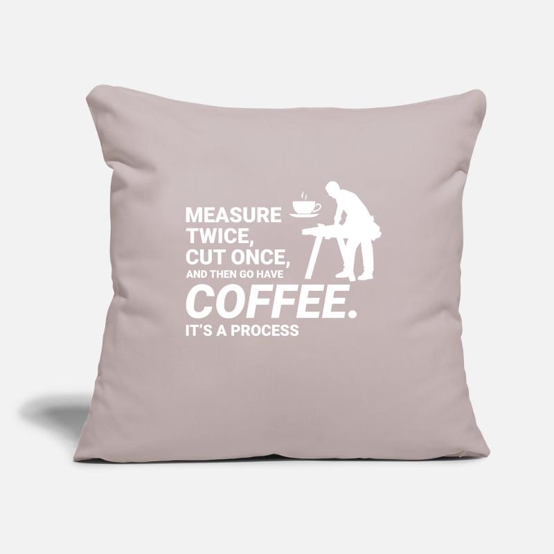 Coffee Break Wisdom: Lumberjack Carpenter Funny Sofa pillowcase 17,3'' x 17,3'' (45 x 45 cm)