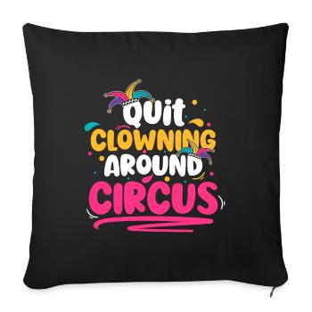 Circus Vintage Tamer Ringmeister - Sofa pillowcase 17,3'' x 17,3'' (45 x 45 cm) - black - Front