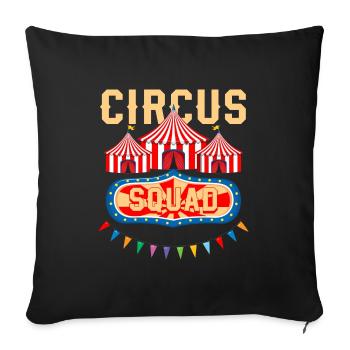 Manège cirque itinérant Ringmeister - Housse de coussin décorative 45 x 45 cm - noir - Devant
