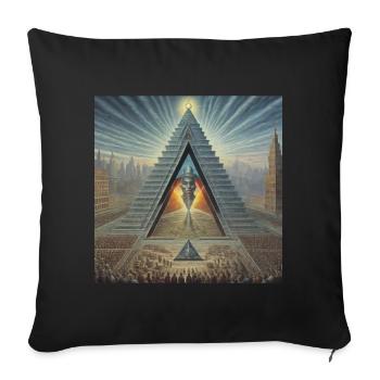 Assimilate - Sofa pillowcase 17,3'' x 17,3'' (45 x 45 cm) - black - Front