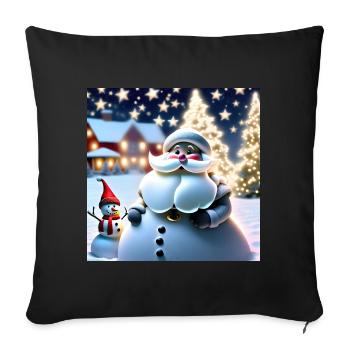 Joyeux Noel #5 - Housse de coussin décorative 45 x 45 cm - noir - Devant