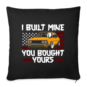 Clé de performance Tuner Automobile - Housse de coussin décorative 45 x 45 cm - noir - Devant