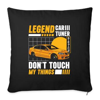 Tuner Performance Screwdriver Workshop - Sofa pillowcase 17,3'' x 17,3'' (45 x 45 cm) - black - Front
