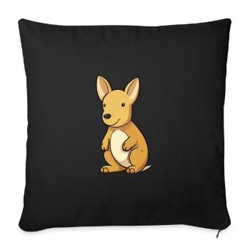 Aardvark Cute Cartoon Kawaii Watercolor Animal Pet - Sofa pillowcase 17,3'' x 17,3'' (45 x 45 cm) - black - Front