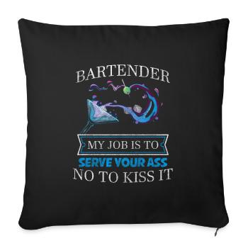 Bar Disco Boissons - Housse de coussin décorative 45 x 45 cm - noir - Devant