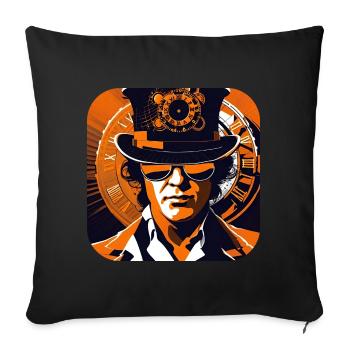 Cool Steampunk Design - Housse de coussin décorative 45 x 45 cm - noir - Devant