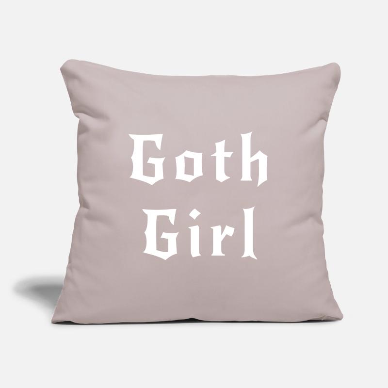 Gothic-Mädchen, Geschenk für Gothic-Mädchen oder -Frau Sofakissenbezug 45 x 45 cm