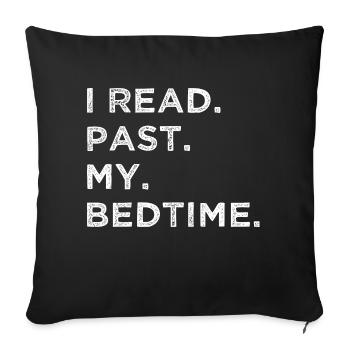 book statement art happy book keeper shirt - Sofakissenbezug 45 x 45 cm - Schwarz - Vorne
