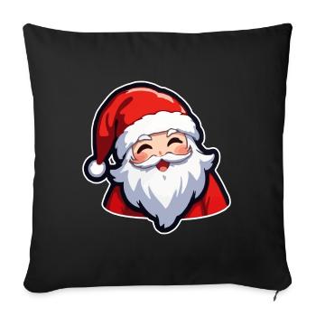Santa Claus - Sofa pillowcase 17,3'' x 17,3'' (45 x 45 cm) - black - Front
