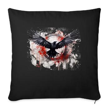 Raven - Sofa pillowcase 17,3'' x 17,3'' (45 x 45 cm) - black - Front