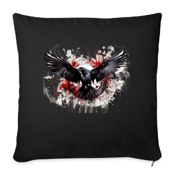 Raven - Sofa pillowcase 17,3'' x 17,3'' (45 x 45 cm) - black - Front