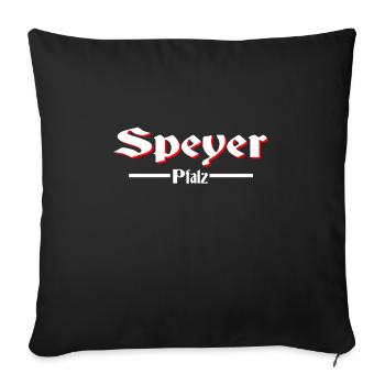 Speyer - Sofakissenbezug 45 x 45 cm - Schwarz - Vorne