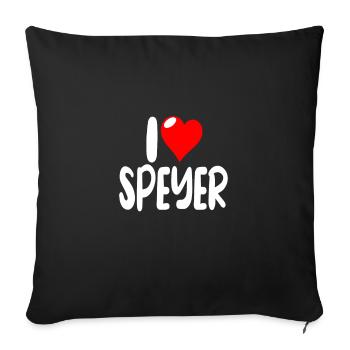 Speyer - Sofakissenbezug 45 x 45 cm - Schwarz - Vorne