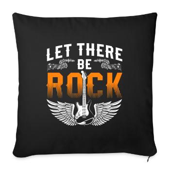 Musique, Rock, Musique, Musique, Musique - Housse de coussin décorative 45 x 45 cm - noir - Devant