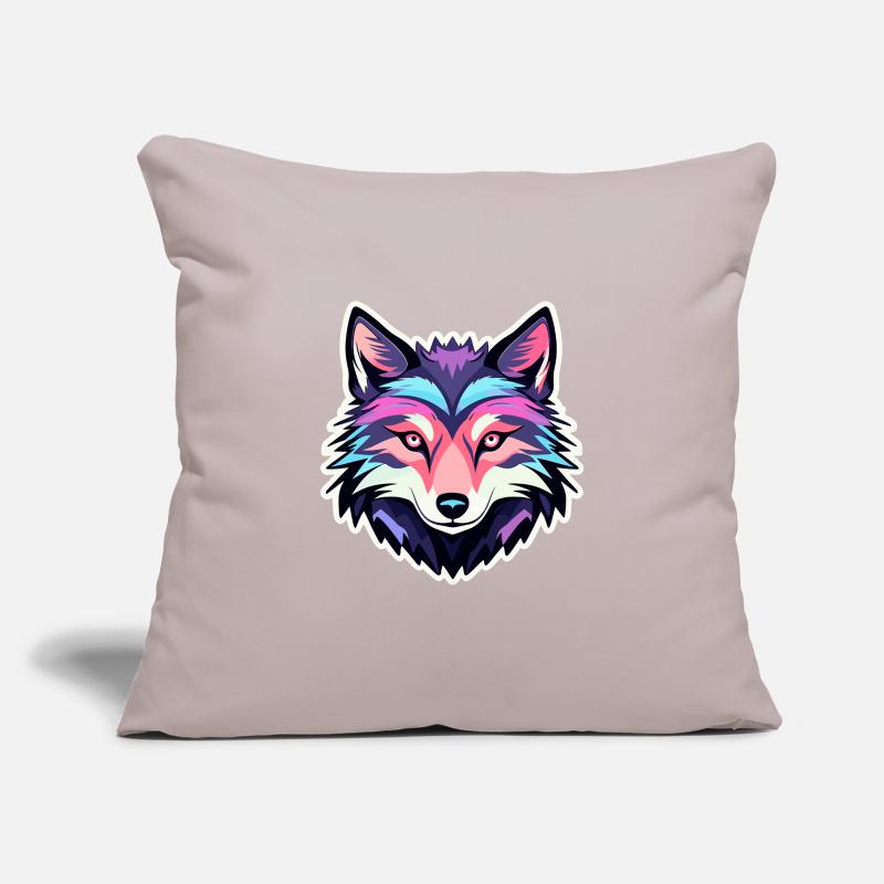 Wolf Drawing Sofa pillowcase 17,3'' x 17,3'' (45 x 45 cm)