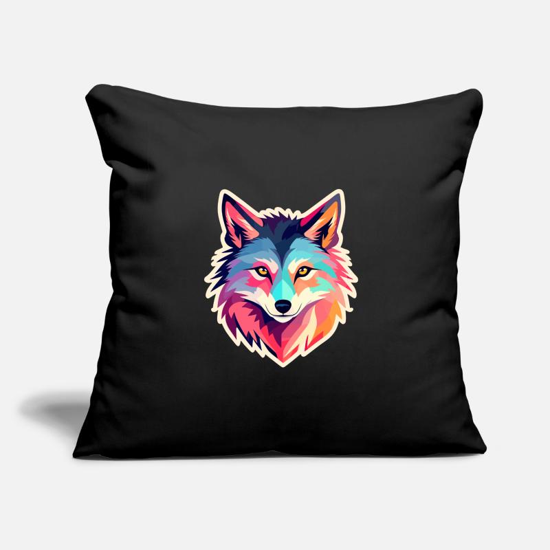Wolf Drawing Sofa pillowcase 17,3'' x 17,3'' (45 x 45 cm)