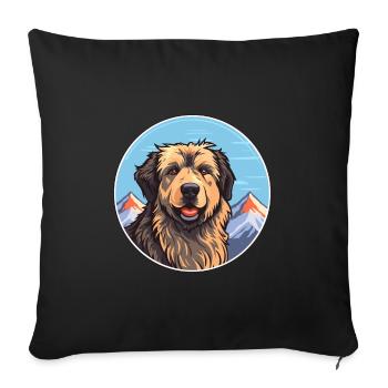 Tahltan Bear Dog Breed Cartoon Kawaii Watercolor - Sofa pillowcase 17,3'' x 17,3'' (45 x 45 cm) - black - Front