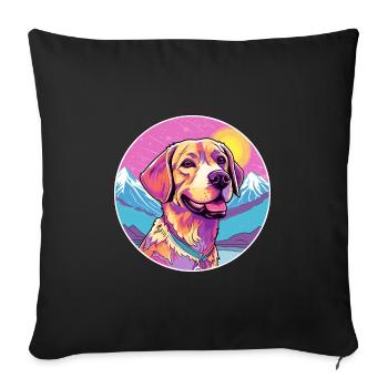 Braque Saint Germain Hunderasse Cartoon Kawaii Wate - Sofakissenbezug 45 x 45 cm - Schwarz - Vorne