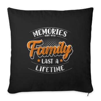 Reunion Party - Sofa pillowcase 17,3'' x 17,3'' (45 x 45 cm) - black - Front