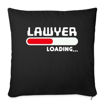 Déclaration de carrière Succès Avocat Profession Travail - Housse de coussin décorative 45 x 45 cm - noir - Devant