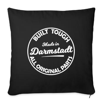 Die Fans aus Darmstadt - Sofakissenbezug 45 x 45 cm - Schwarz - Vorne