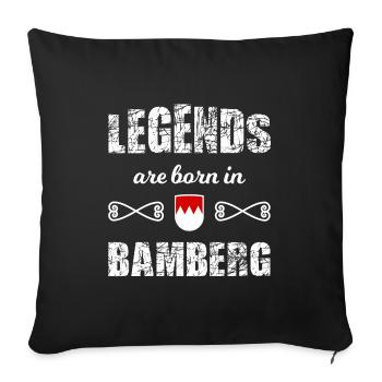 The Legends of Bamberg - Sofa pillowcase 17,3'' x 17,3'' (45 x 45 cm) - black - Front