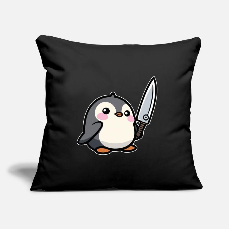 Funny Penguin Sofa pillowcase 17,3'' x 17,3'' (45 x 45 cm)