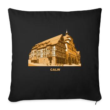 Calw Town Hall Black Forest Baden-Württemberg - Sofa pillowcase 17,3'' x 17,3'' (45 x 45 cm) - black - Front