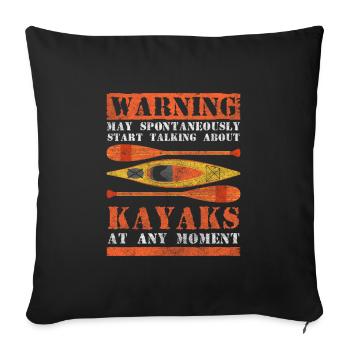 Rowing Sports Water Rowing Club - Sofa pillowcase 17,3'' x 17,3'' (45 x 45 cm) - black - Front