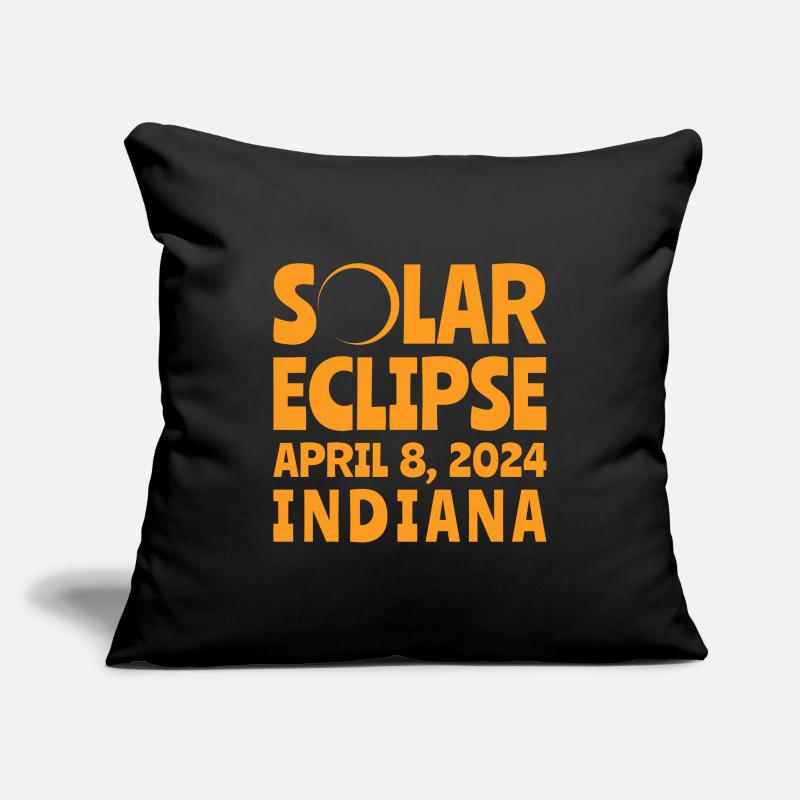 Solar Eclipse 2024 Indiana Sofa pillowcase 17,3'' x 17,3'' (45 x 45 cm)