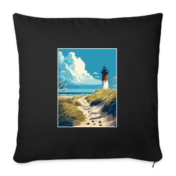 Sylt Island Germany Vintage Travel Poster Souvenir - Sofa pillowcase 17,3'' x 17,3'' (45 x 45 cm) - black - Front