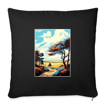 Hoge Veluwe Niederlande Vintage Reiseposter WPA - Sofakissenbezug 45 x 45 cm - Schwarz - Vorne