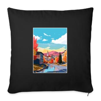 Sarajevo Bosnia Herzegovina Room Travel Poster - Sofa pillowcase 17,3'' x 17,3'' (45 x 45 cm) - black - Front